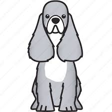 Black And White Spaniel Cartoon American Cocker Spaniel Silver Edition Dog Breed Cartoon Download Your Breed Now Then Print It F Spaniel Puppies Cocker Spaniel American Cocker Spaniel