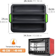 In a microwave convection oven combo, an extra heating element and fan circulate hot air around the cavity, letting you bake and roast use like an oven in small spaces like apartments and rvs. 3 Pcs Silicone French Bread Loaf Pans Non Stick Silicone Bakeware Bread Mold For Homemade Cakes Breads Meatloaf Quiche Buy On Zoodmall 3 Pcs Silicone French Bread Loaf Pans Non Stick Silicone Bakeware Bread Mold
