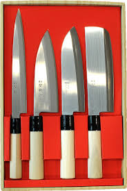 Coffret Jaku Tradition 4 Couteaux Japonais Couteau De Cuisine Japonais Couteau Couteau De Cuisine