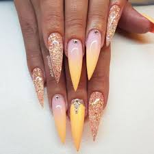 Short stiletto nails seeking attention | naildesignsjournal.com. Long Stiletto Nails With An Ombre Design Ombrenails Explore Trendy Designs For Long Medium And Short Long Stiletto Nails Trendy Nails Stiletto Nails Designs