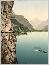 I'm in the kitchen for you. Suisse Vierwaldstattersee Axenstrasse Blick Auf Fluelen Und Bristenstock Von Photographie Originale Original Photograph 1889 Fotografie Photovintagefrance