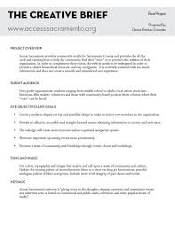 It gives your team the ingredients to do their most creative work without prescribing the solution. Project Creative Brief Creative Brief Template Graphic Design Class Graphic Design Tips