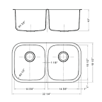 NORRSJ N Double bowl top mount sink - IKEA