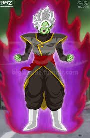 Goku black (ゴクウブラック gokū burakku, lit. Black Goku And Zamasu Fusion By Bigsharkz Imgur