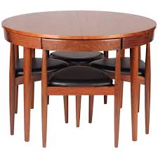 Scandinavian Modern Dining Table And Six Chairs Model Roundette By Frem Rojle Mid Century Modern Dining Modern Dining Table Midcentury Modern Dining Table