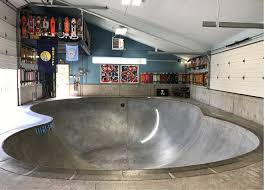 Skatepark In The Garage Great Bowl Home Skateboarding Skateboard Room Skate Park Backyard Skatepark