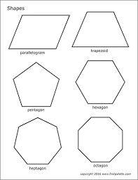 Free shape worksheets for preschool and kindergarten. Basic Shapes Free Printable Templates Coloring Pages Firstpalette Com