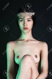 Beautiful Nude Asian Woman Princess.naked Sexy Girl With Perfect Body And  Jewelry On Her Head Stock Photo, Picture and Royalty Free Image. Image  86171802.