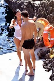 American singer nicole scherzinger and boyfriend tennis player grigor dimitrov have fun on their boat, jumping, kissing and swimming in saint tropez saint. Nicole Scherzinger And Boyfriend Grigor Dimitrov Pictured While On Vacation In Capri Italy 200717 12