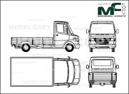 Mercedes Benz 308 D 310 D 310 Flatbed Flatbed Trucks Short Disegno Model Copy Mercedes Benz Mercedes Benz
