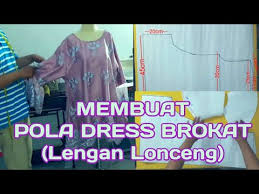Gamis pesta lengan terompet antiqa abu mg. Membuat Pola Dress Brokat Lengan Lonceng Youtube