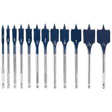 daredevil high carbon steel standard spade bit set 12 piece