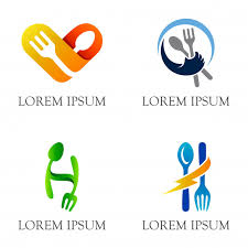 Logo Pictural Cuillere Et Fourchette Pour Salle A Manger Et Restaurant Vecteur Premium