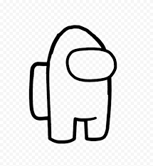 Hd Outline Among Us Crewmate Guy Player Character Png Citypng