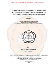 1.1 awal mula cerita rakyat cindelaras dalam bahasa jawa. Analisis Struktural Cerita Rakyat Rawa Pening Dan Implementasinya Dalam Silabus Dan Rencana Pelaksanaan Pembelajaran Rpp Di Kelas V Sd Skripsi
