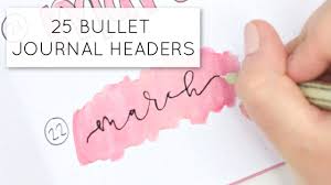 3 january bullet journal fonts and headers. 200 Bujo Fonts You Need To Try Sweet Planit