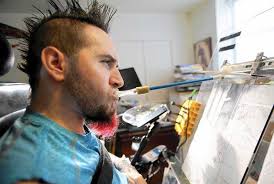 Creating art is a 'very uplifting emotion' for quadriplegic artist