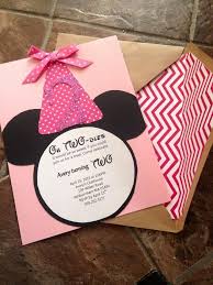 Twin minnie mouse themed invitations. Pin On Examples Printable Card Invitation Templates