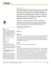Watch flexi pamela posing online on youporn.com. Pdf Ashtanga Based Yoga Therapy Increases The Sensory Contribution To Postural Stability In Visually Impaired Persons At Risk For Falls As Measured By The Wii Balance Boardtm A Pilot Randomized Controlled Trial
