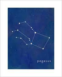 Pegasus Art Print Art Prints Constellation Tattoos Happy Design