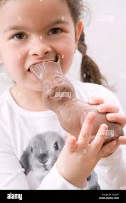 Chocolate easter bunny ears hi-res stock photography and images