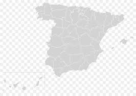 Autonomous communities of spain blank map world map, map, white, monochrome, map png. Border Black And White