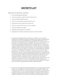 Tanto el decreto ley como el decreto legislativo son normas con rango de ley. Decreto Ley Apuntes De Derecho Docsity