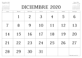 Diciembre de 2020 calendario para imprimir. Calendarios Y Planificadores Imprimibles Diciembre 2020 A4 A3 A Pdf Y Png 7calendar