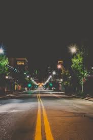 Late Night Driving Urban Landscape Scenery Landscape