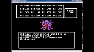 To play nes roms, an emulator is required. Dragon Warrior 4 Rare Monster Giant Octopod Dragon Warrior Octopod Dragon