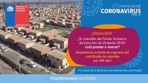 Monto del subsidio habitacional ds49 2020. Minvu Chile On Twitter Atencion Si Tu Subsidio Del Fondo Solidario De Eleccion De Vivienda Ds49 Esta Pronto A Vencer Te Contamos Que Extendimos De Manera Automatica La Vigencia Del