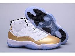Gold Black White Jordan 11 Air Jordan 11 Olympic White Metallic Gold Coin Black For