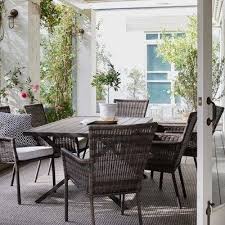 Monroe 6 Person Rectangle Patio Dining Table Brown Threshold Patio Furniture Collection Patio Dining Table Patio Dining Set