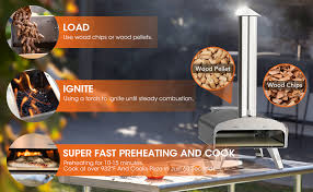 Mimiuo Outdoor Pizza Oven Wood Pellet 12 Pizza Hong Kong | Ubuy