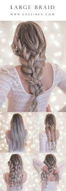Large Braid Hair Tutorial Hair Styles Hair Tutorial Braids For Black Hair