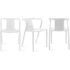 Lot De 4 Fauteuil De Jardin Design En Plastique Berlin Blanc 104314 En 2020 Avec Images Fauteuil Jardin Fauteuil Plastique Design