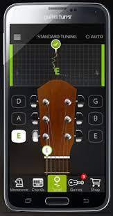 A free guitar tuner app . Guitar Tuner Free Guitartuna Android App For Free Download Guitar Tuners Guitar Tuner App Learn Guitar