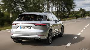 So the porsche's current problem isn't justification but relevance. 2020 Porsche Cayenne Turbo S E Hybrid Rear Three Quarter Caricos
