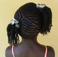 To make your girl's braided style more interesting, try to experiment the diagonal part of this hairstyle and the angled braided pattern are the main wow factors of the look. Pin On Cornrow Children