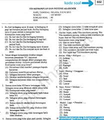 Contoh Soal Ujian Mandiri Usu Revisi Sekolah