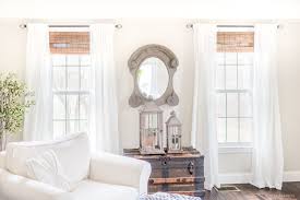 So all of the window and door frames were finished with drywall returns during the building process. How To Add Character To Your Home With Diy Farmhouse Window Treatments