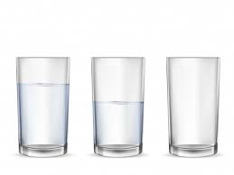 Realistic Empty Glass With Water Cup Set Cupping Set Glass Cup