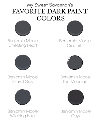If you are looking for more of a dramatic charcoal gray, iron mountain might be for you. My Sweet Savannah My Favorite Dark Paint Colors