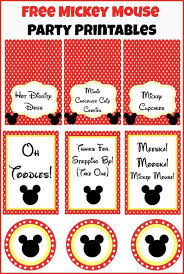 Mickey Mouse Clubhouse Party Ideas Free Mickey Mouse Printables Mickey Mouse Clubhouse Birthday Party Minnie Mouse Birthday Party Mickey Birthday Party