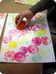 Mickaelle Delame Empreintes D Agrumes A L Atelier Creatif De Duras Activite Manuelle Creche Activite Manuelle Cuisine Bricolage Ete