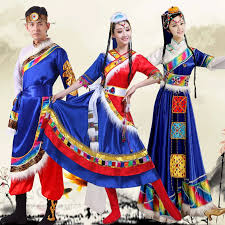 women Tibetan dance costumes ...