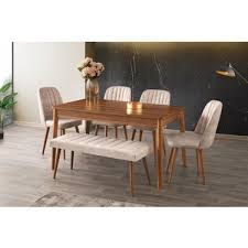 Sivasgozde Ceviz Acilir Bankli Mutfak Masa Sandalye Takimi Fiyati