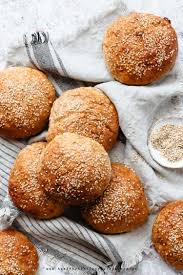 Whole Wheat Hamburger Buns Extra Fluffy Using Tangzhong Method Recipe Hamburger Bun Recipe Milk Bread Recipe Hamburger Buns