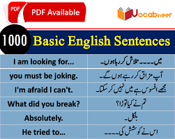 1500 Daily Use Sentences With Urdu Translation Download Pdf Free