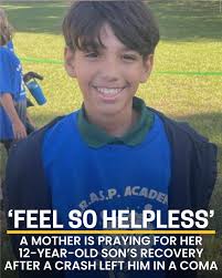 A Florida family is asking for prayers as a 12-year-old boy fights for his  life in the hospital after a tire blowout that caused their car to crash.  https://tinyurl.com/29nn48s8